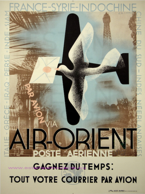 Air Orient, Poste Aérienne A.M. Cassandre (1901-1968)