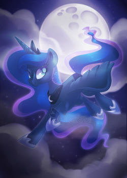 Left2Fail:  Almost Done With All My Mini Prints. Here’s Luna :D  Pretty Happy