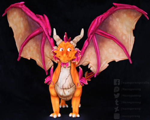 nazegoreng:Handmade Ignitus the dragon plushie. I spent hundreds of hours making this guy, I hope yo