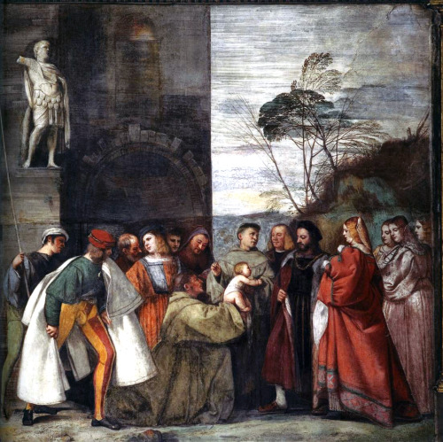 The Miracle of the Newborn Child by Titian, 1511