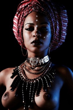 ebony-eroticism:  The Black Gods Of Nubia | Black Phoenix Goddess….