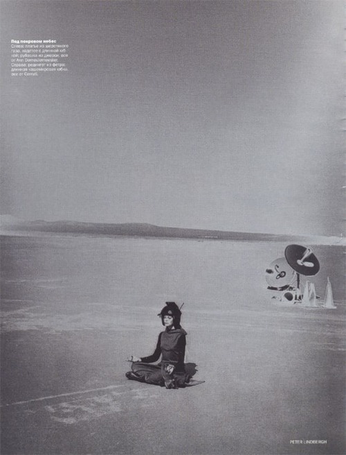  From “The Parade of Planets” by Peter Lindbergh for  Vogue Russia, February 1999 