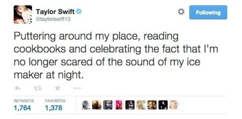 taylor-kitty-cat:  hopelessnewromantics:  theswiftaddiction:  Some of my favourite tweets from Taylor Swift.  Taylor swift is me but like with seven Grammys and a Better face and attitude and all that jazz  But imagine finding a hair tie on the ground