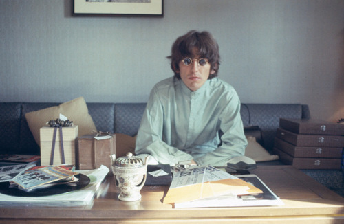 George Harrison in The Beatles’ Suite At The Tokyo Hilton, Tokyo, Japan, Photographed By Asai Shimpei.