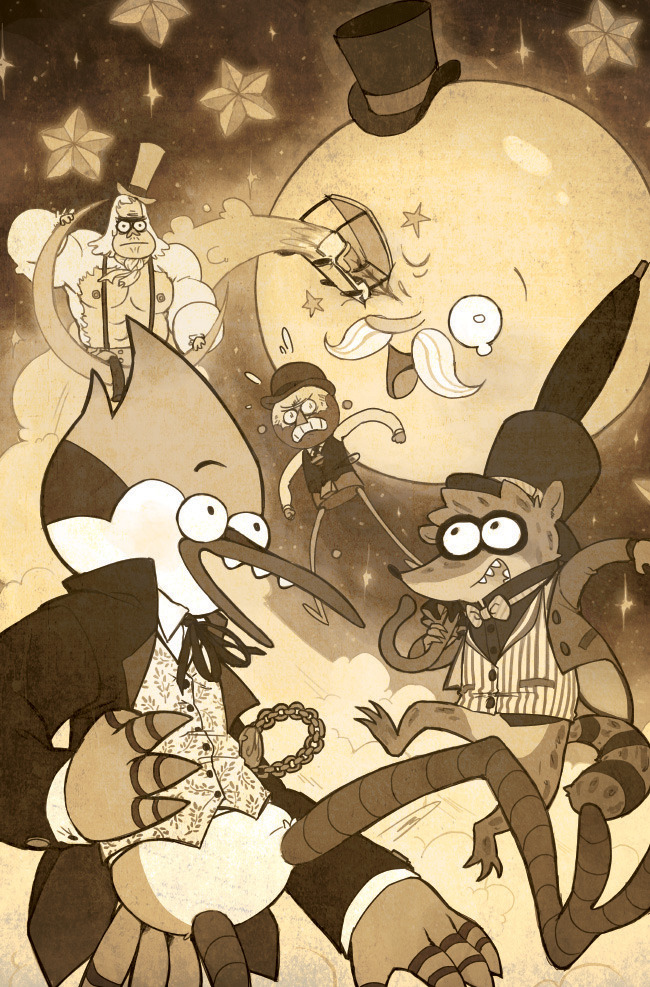 tzysk:  A cover variant I drew for Regular Show #15, which you can buy here or possibly