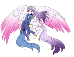 theponyartcollection:  Prince Tempo Musica and Princess Luna by ~Passionateshadow 