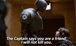 k2so:K-2SO: Well, now there’s a 35% chance of failure.Bodhi Rook: I don’t wanna