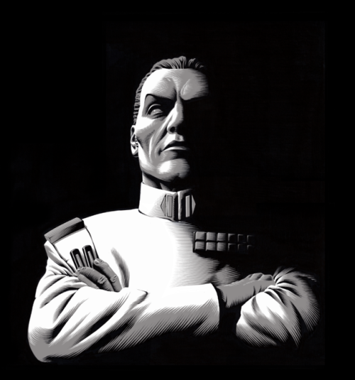 dukeletos:The Black Series art of Grand Admiral Thrawn by Gregory Titus.