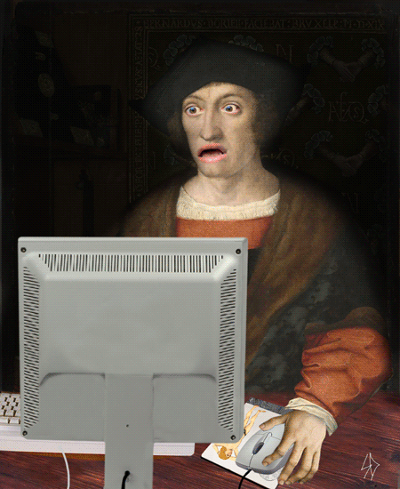 wetheurban:  ART: Remixing the Renaissance into Hilarious Gifs Artist James Kerr