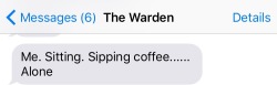 blacberries:  my mom sent this text when i was late for our breakfast date and it sounds like text posts tht yall make 