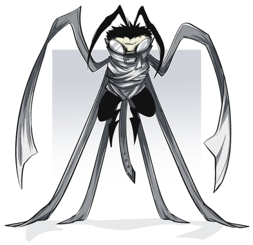 dibromidetumbles: “Somethin spooky… Like, one of the characters as a monster, or more bug-lik