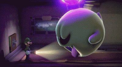 suppermariobroth: Near the beginning of Luigi’s Mansion 3, Luigi is chased down a corridor by King Boo in a scripted scene where Luigi is supposed to escape by going down a laundry chute. If the player does not activate the chute, King Boo will stop