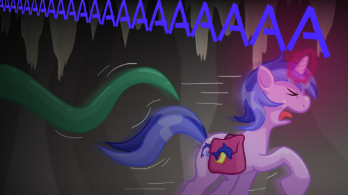 ask-seaswirl:I’ll bring you something else shiny later, okay!? Assuming I can get away, mission accomplished, I guess!? Those sea ponies better be grateful!  Oh dear o_o;