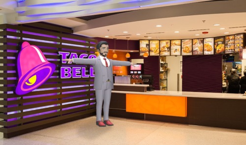 I see this place called “taco bell” and i go inside because I only ate what I can f