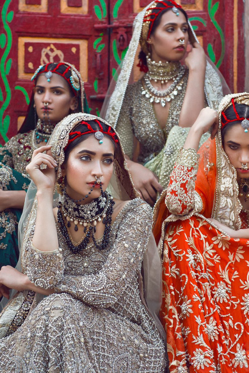 Ammar Shahid CoutureModels: Rubab Ali, Sonia Nazir &amp; Sana Nazir