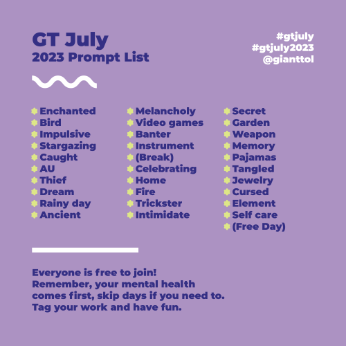 GT July 2023 Prompt List