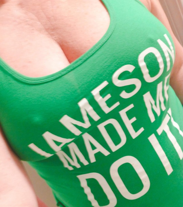 hothairbitch:Gratuitous reblog of me from last St.Patties Day☘️ I need a new tank for this coming celebration! 