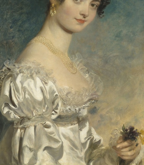 “Portrait of Lady Selina Meade (1797-1872), later Countess of Clam-Martinic” (1819) (detail) by Sir 
