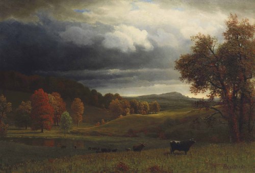 Albert Bierstadt - Autumn Landscape The Catskills