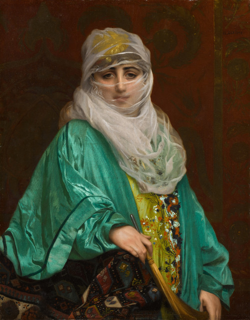 Jean-Léon Gérôme (1824-1904) - A veiled beautyOil on canvas. Painted in 1876.16 