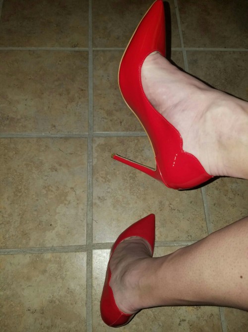 Porn photo I wear super high cfm heels every day  Im