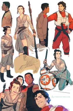 Ctchrysler:  More Tfa Sketches (Poe’s Face Is Too Good For Me) 