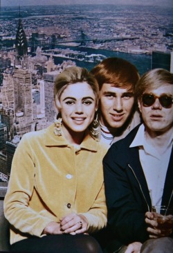 Thegoldenyearz:  Edie Sedgwick, Chuck Wein And Andy Warhol By David Mccabe At A Party