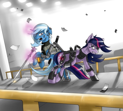 theponyartcollection:  Equestrium: Showdown by ~Piecee01 