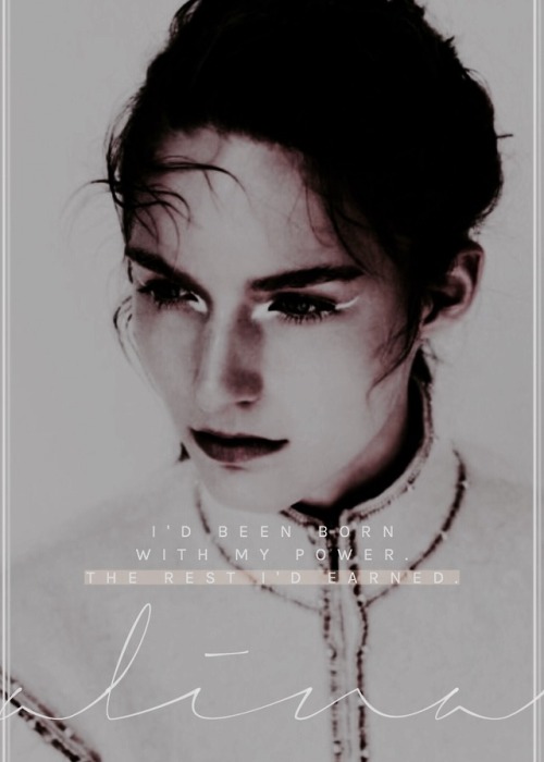 marebarrow: @grishatrilogynet event six ☼ female characters         &