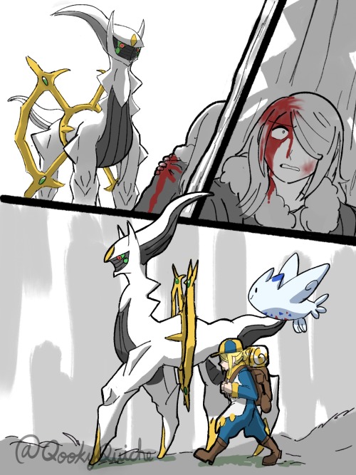 (tw: blood) A lost man is visited by Arceus, the One called &ldquo;God&rdquo;(Takes place so