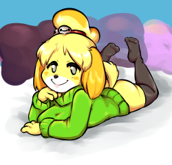 kirbyartstuff: some of dat Isabelle I made during the stream 