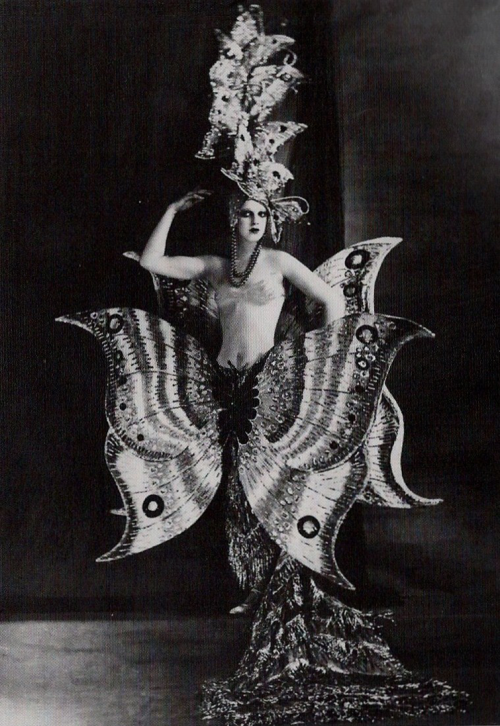 ronyogason: starswaterairdirt: A cabaret dancer wearing a butterfly costume at the Folies Berg&egrav