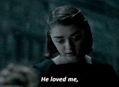 lordsnow:   One day she came back grinning her horsey grin, her hair all tangled and her clothes covered in mud, clutching a raggedy bunch of purple and green flowers for Father. Sansa kept hoping he would tell Arya to behave herself and act like the