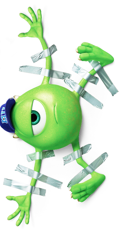 thatdisneyprincess:theconqueringfool:Mike Wasowski is now stuck to your blog.oh this is cool