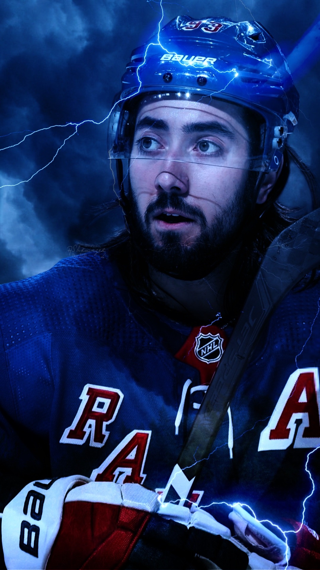 Download NHL New York Rangers No. 93 Mika Zibanejad Wallpaper