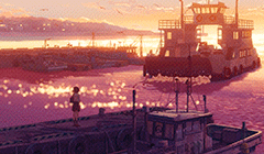 shitajiki:  Cross Road  by Makoto Shinkai Scenery porn ٩(๑ơలơ)۶   everything