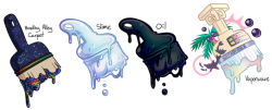 blinkpen:  pretend paintbrusheswhat? no of course slime isn’t redundant. jelly isn’t goopy enough and snot only comes in one color 