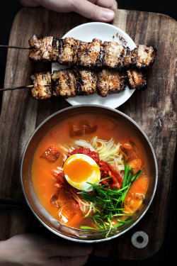 do-not-touch-my-food:  Kimchi Broth and Grilled Pork Belly