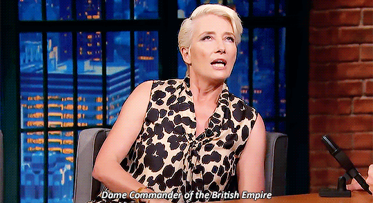 queenoftherebels:“Yes. Dame Commander of the British Empire. I’ve become much