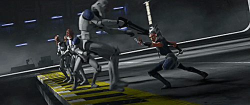 vanilla-chip-101:Ahsoka Tano + Captain Rex vs Clone Troopers in the Jedi Purge