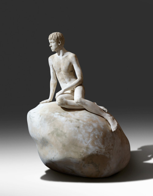 amare-habeo:  Elmgreen &amp; Dragset (Danish and Norwegian artists)Model to the sculpture Han, 2012Plaster