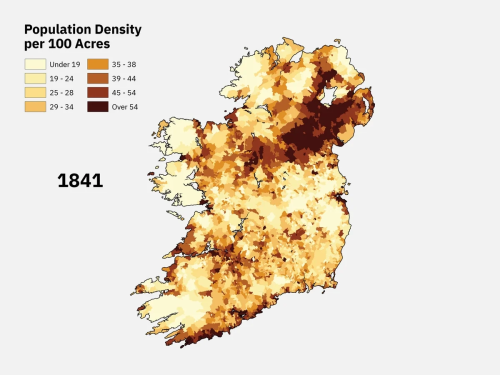 A stark reminder of British policies in Ireland, whose population is still recovering from the Great