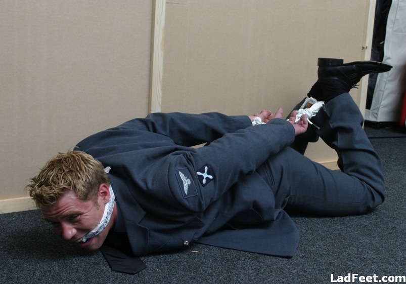 malesoxlover:  Hot blonde model Scott tied and bounded Part 1 of 3 