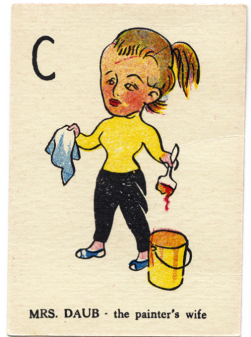 ianphillipsillustration: Mrs Daub playing card