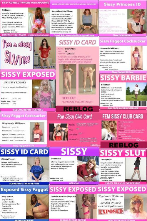 sissycassie613: stephanie-cd: Lovely sissies exposing themselves. Love sissies! Help expose us! Mor
