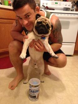 skyjane85:  Davey Richards &amp; Brutus  (taken from Davey’s wifes twitter page..credit goes to her) gradosgirl ishipmcnozzo