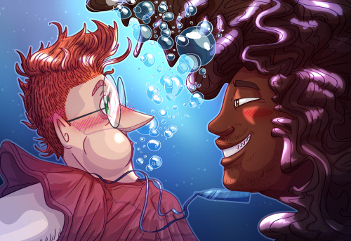 czterysta:hi @protect-my-sim-troopers! here’s some mermaid au grimmons for the @rvbgiftexchange :Di 