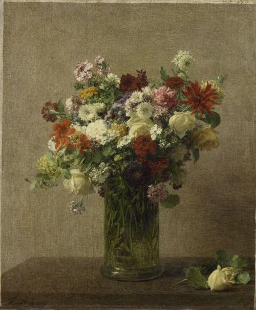 Still Life with FlowersHenri Fantin-Latour (French; 1836–1904)1887Oil on canvas Rijksmuseum, Amsterd