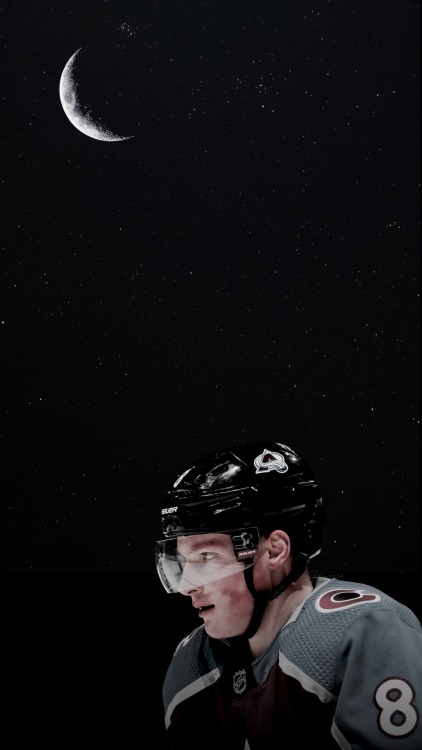 art-and-the-hockeys:wallpapers • cale makar + night sky Requested by @barzyredsnapbackCredits of the