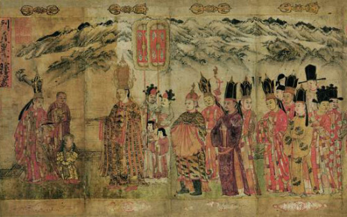 jeannepompadour:  Kingdom of Dali Buddhist scroll painting by Zhang Shengwen 1173-76 